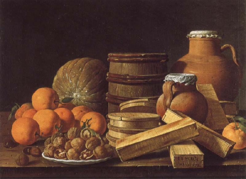 MELeNDEZ, Luis Still life with Oranges and Walnuts France oil painting art